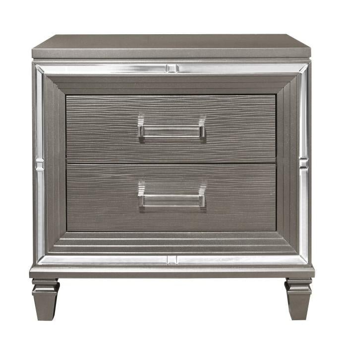 Tamsin Nightstand in Silver Grey Metallic 1616-4 image