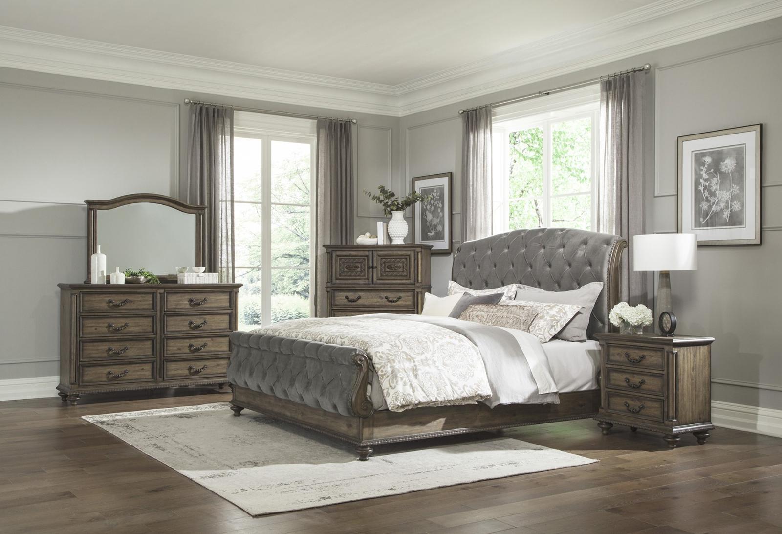 Rachelle 4 Drawer Chest in Weathered Pecan 1693-9