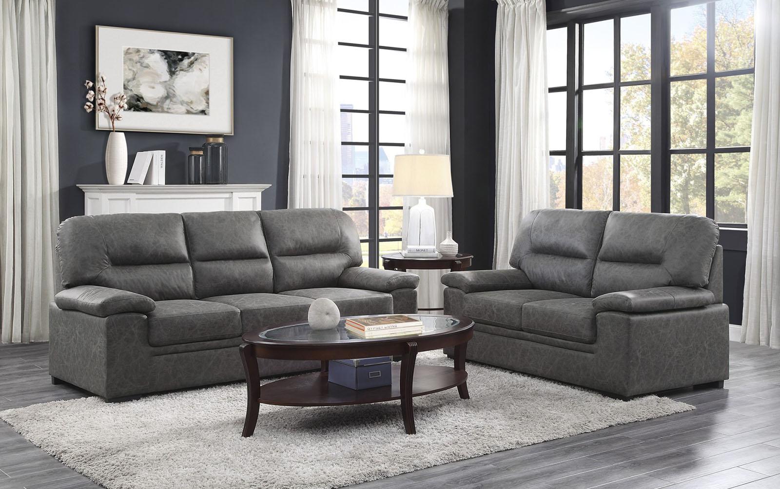 Michigan Sofa in Dark Gray 9407DG-3