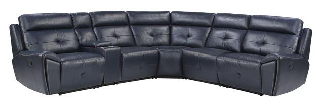 Avenue Armless Reclining Chair in Navy 9469NVB-AR