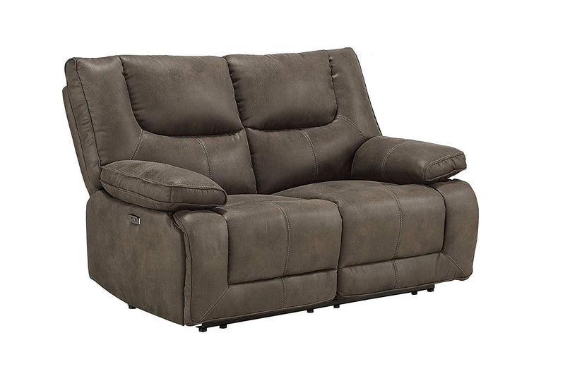 Acme Harumi Power Motion Loveseat in Gray Leather-Aire 54896 image