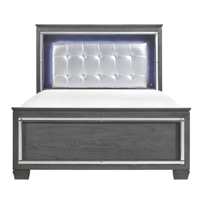 Homelegance Allura Full Panel Bed in Gray 1916FGY-1* image