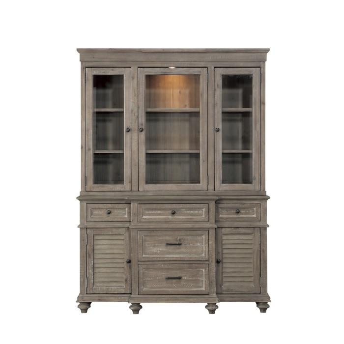 Homelegance Cardano Buffet & Hutch in Light Brown 1689BR-50* image