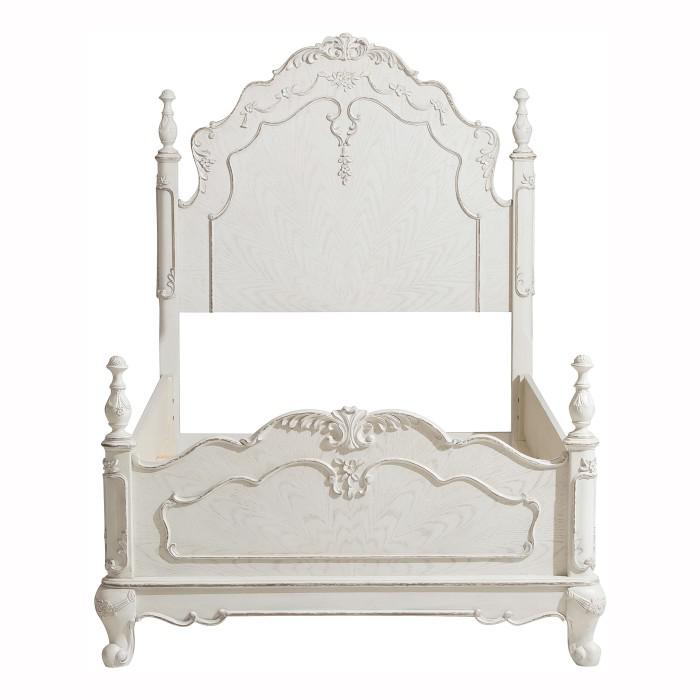 Homelegance Cinderella Twin Poster Bed in Antique White image